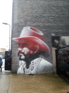 El Mac: Lemmy from Motorhead  in Pink Stetson. East End Street Art